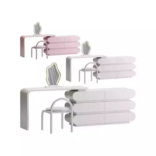 Modern Extendable Storage Vanity Table