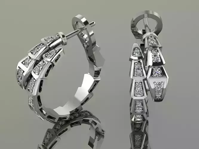 Bvlgari Snake Serpenti Earrings