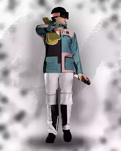 Regent Grey snowboard outfit