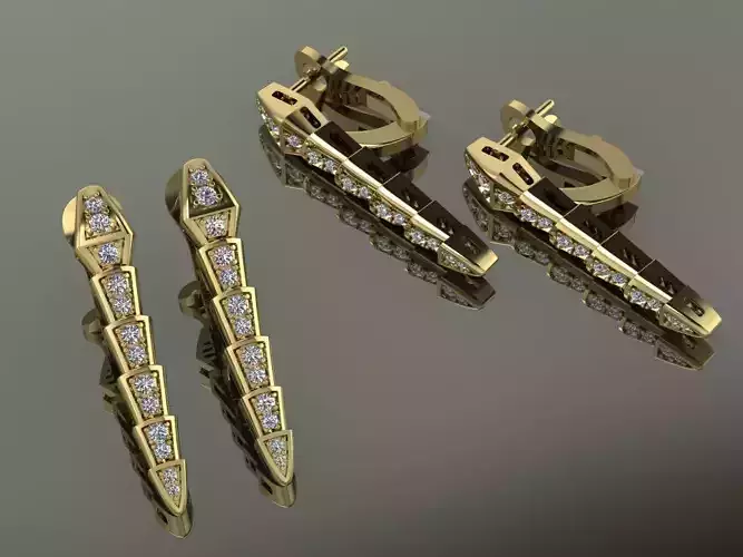 Bvlgari Snake Serpenti Earring