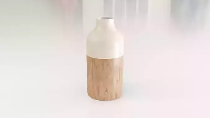 Decorative Cylinder Wooden vase