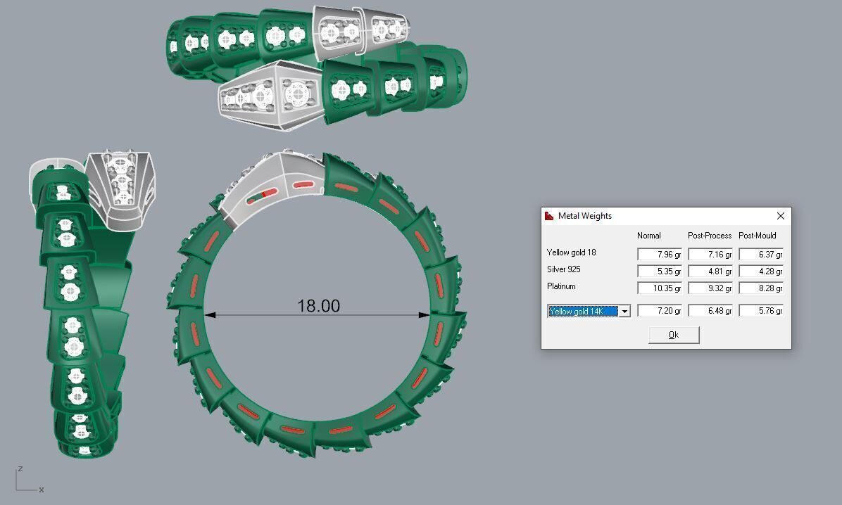 Bvlgari Snake Serpenti Ring  3D print model_2