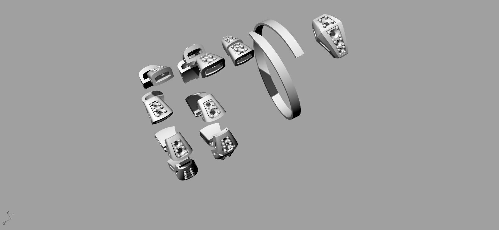 Bvlgari Snake Serpenti Ring  3D print model_5