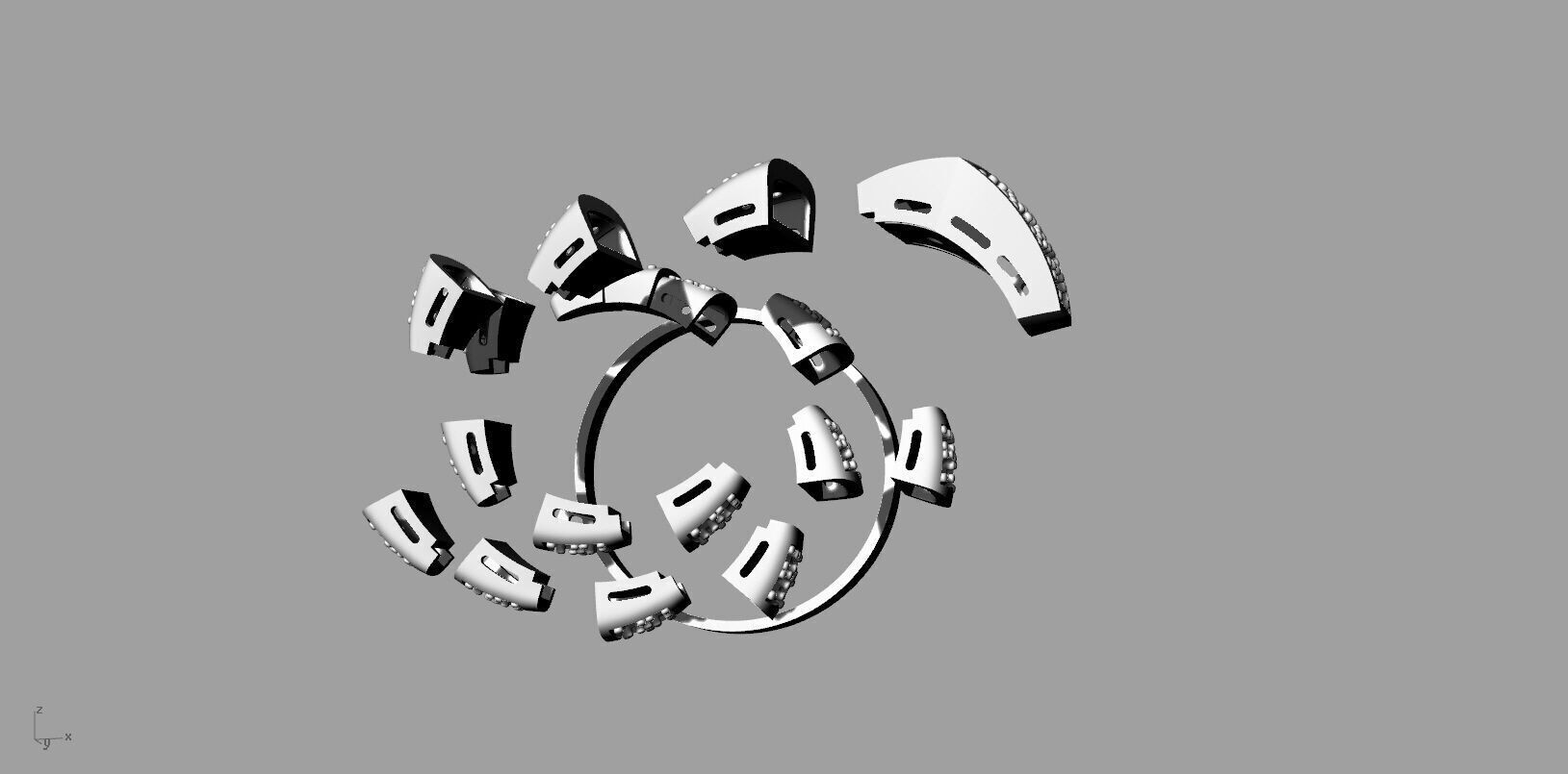 Bvlgari Snake Serpenti Ring  3D print model_7