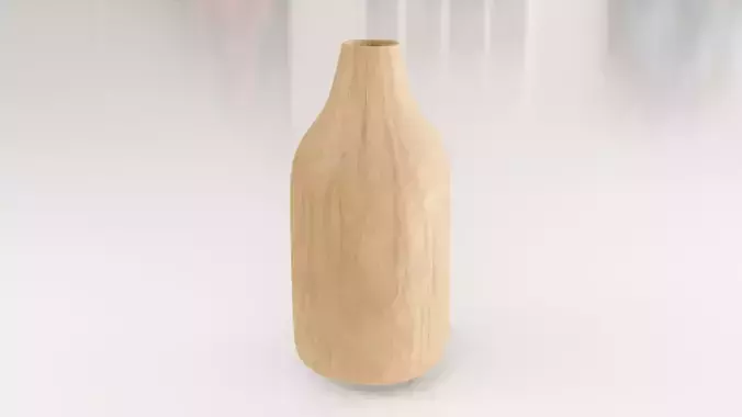 Decorative Cylinder Vase Wood