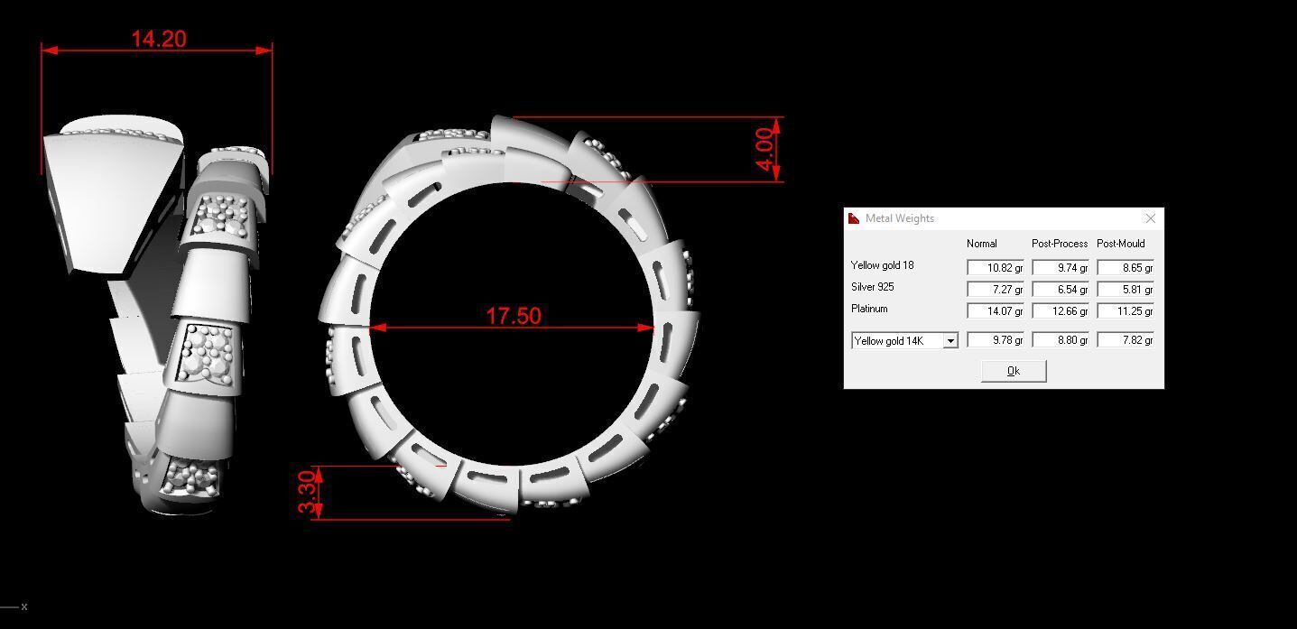 Bvlgari Snake Serpenti Ringa 3D print model_6