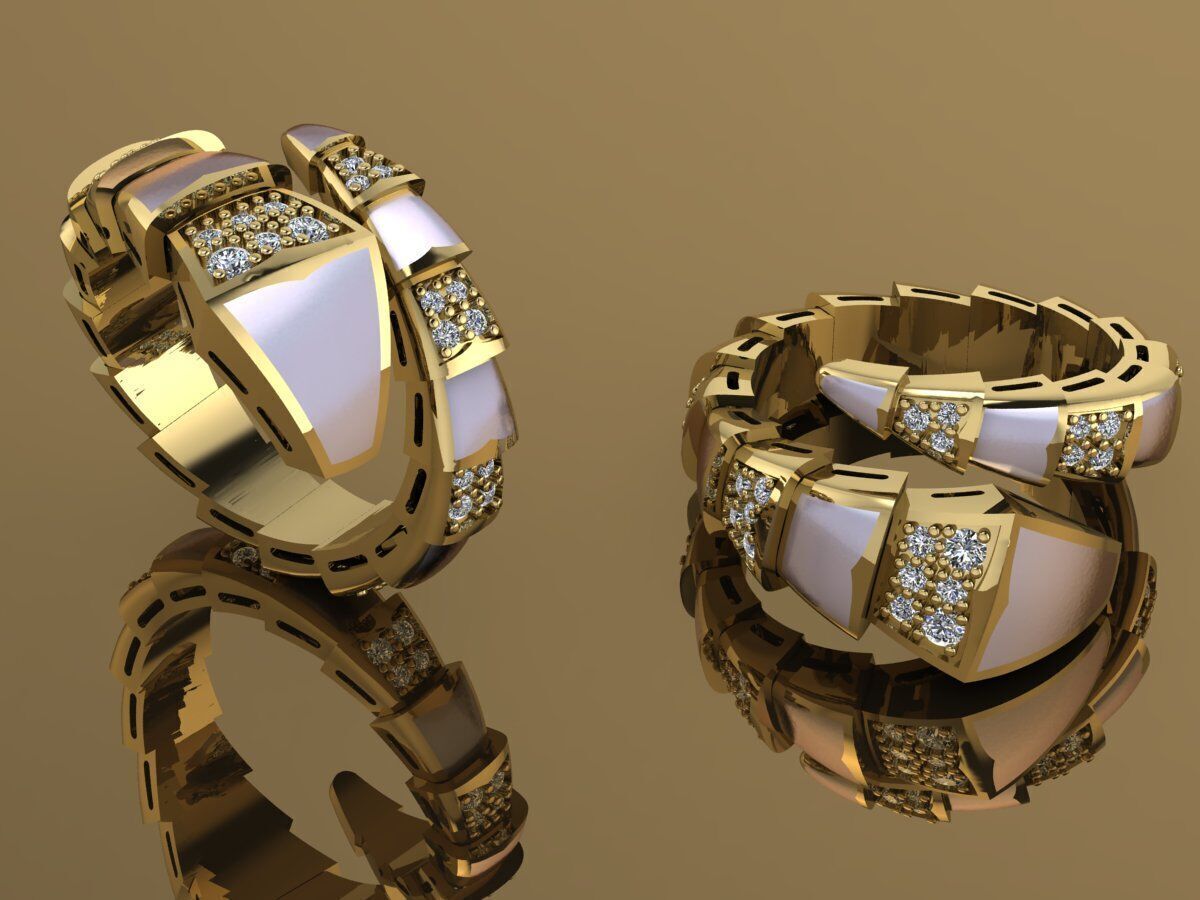 Bvlgari Snake Serpenti Ringa 3D print model_1