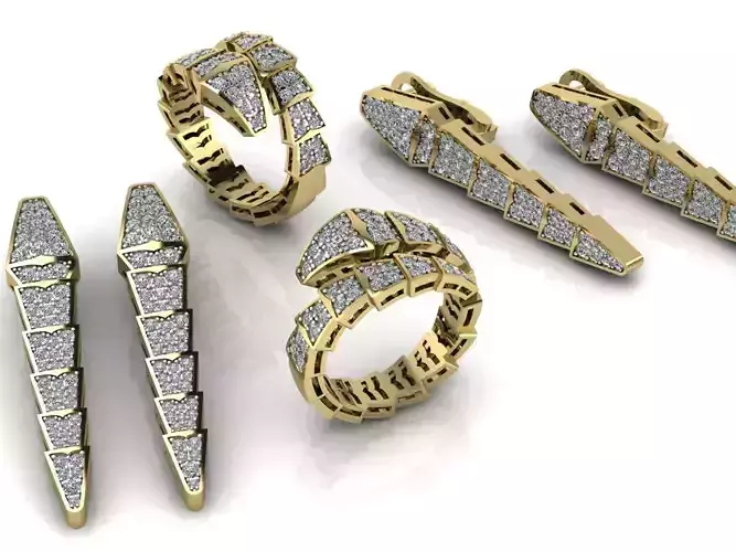 Bvlgari set Earring Ring