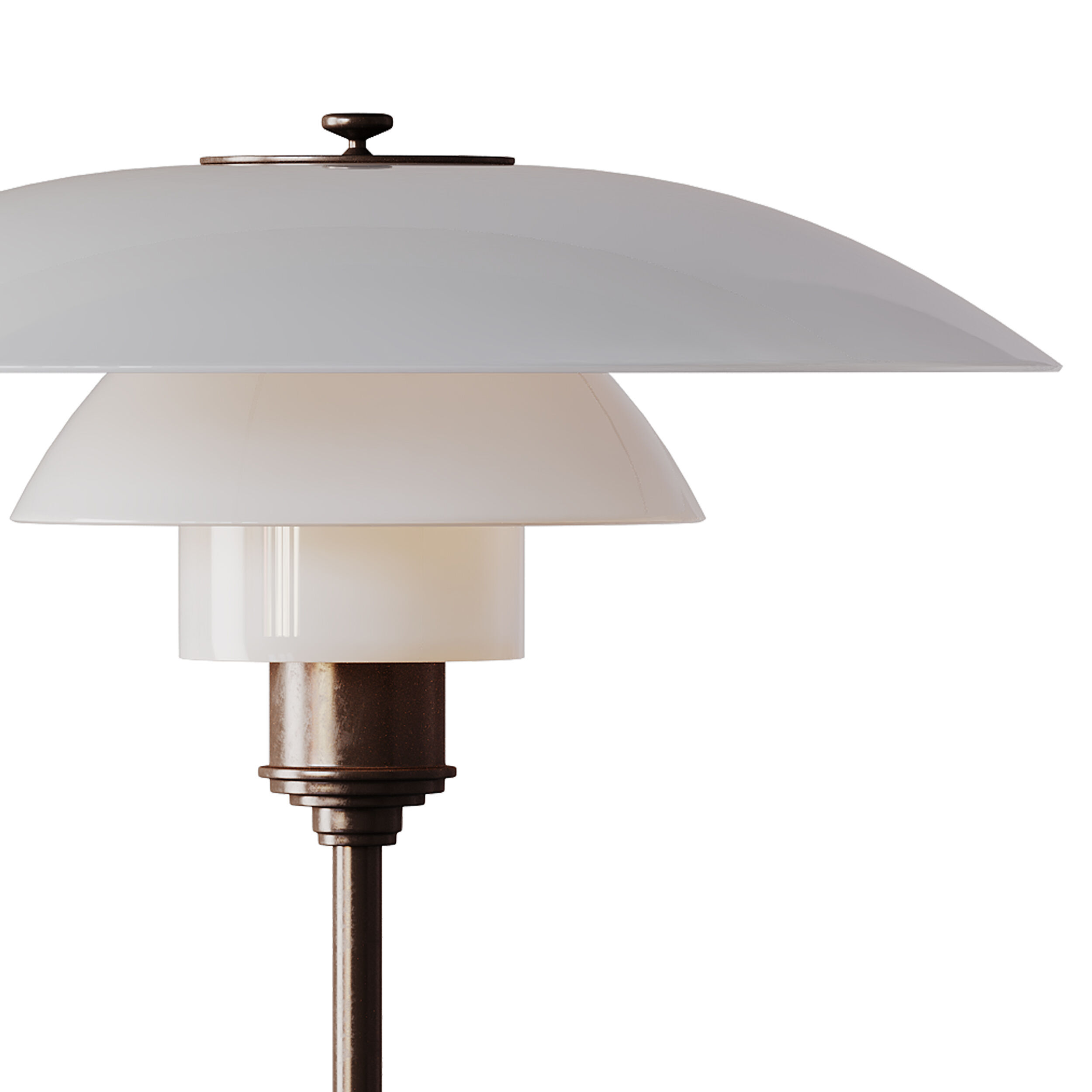 Grote tafellamp PH mondgeblazen 3D model_12