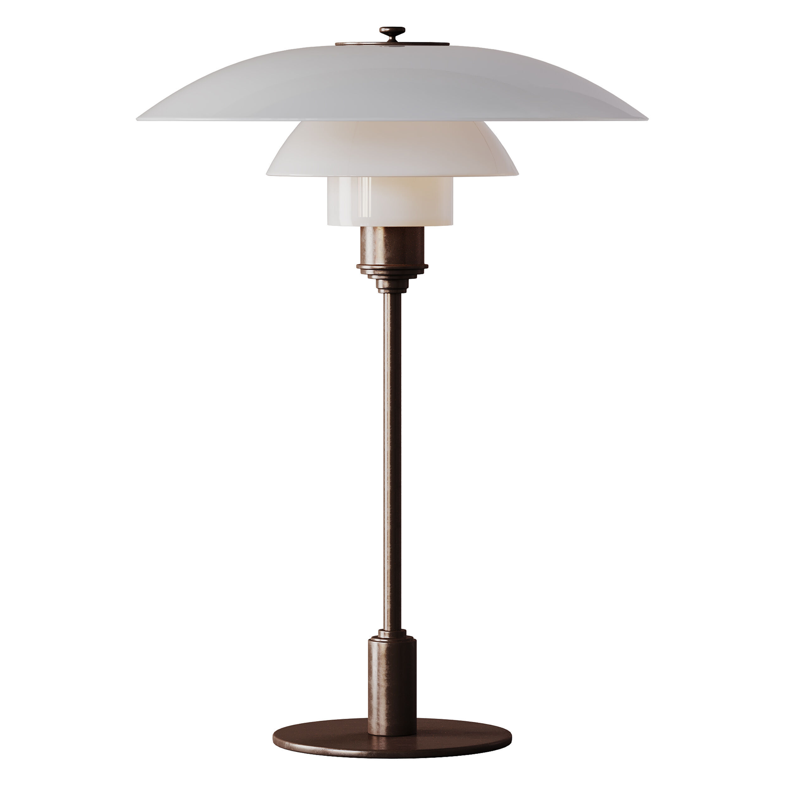 Grote tafellamp PH mondgeblazen 3D model_9