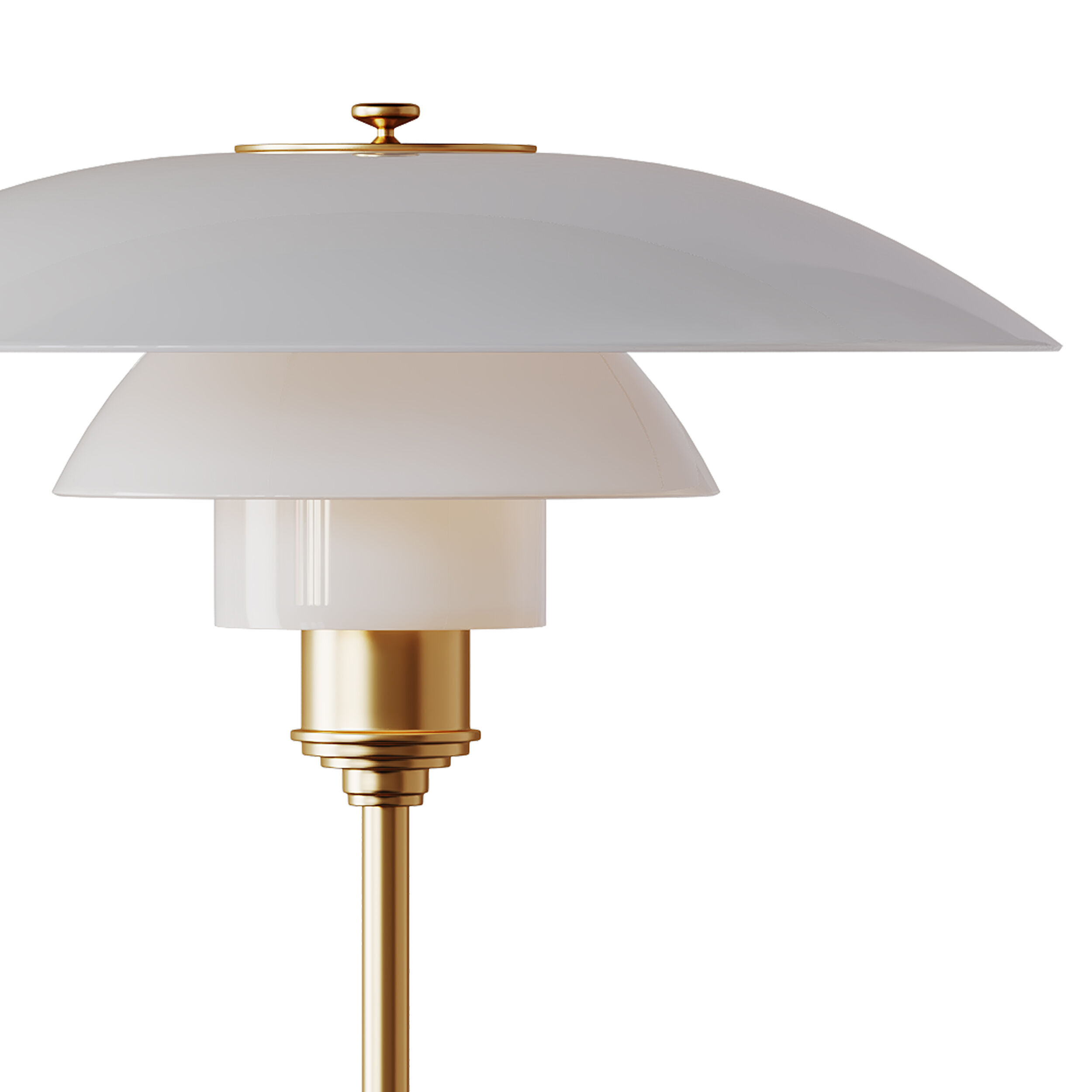 Grote tafellamp PH mondgeblazen 3D model_7