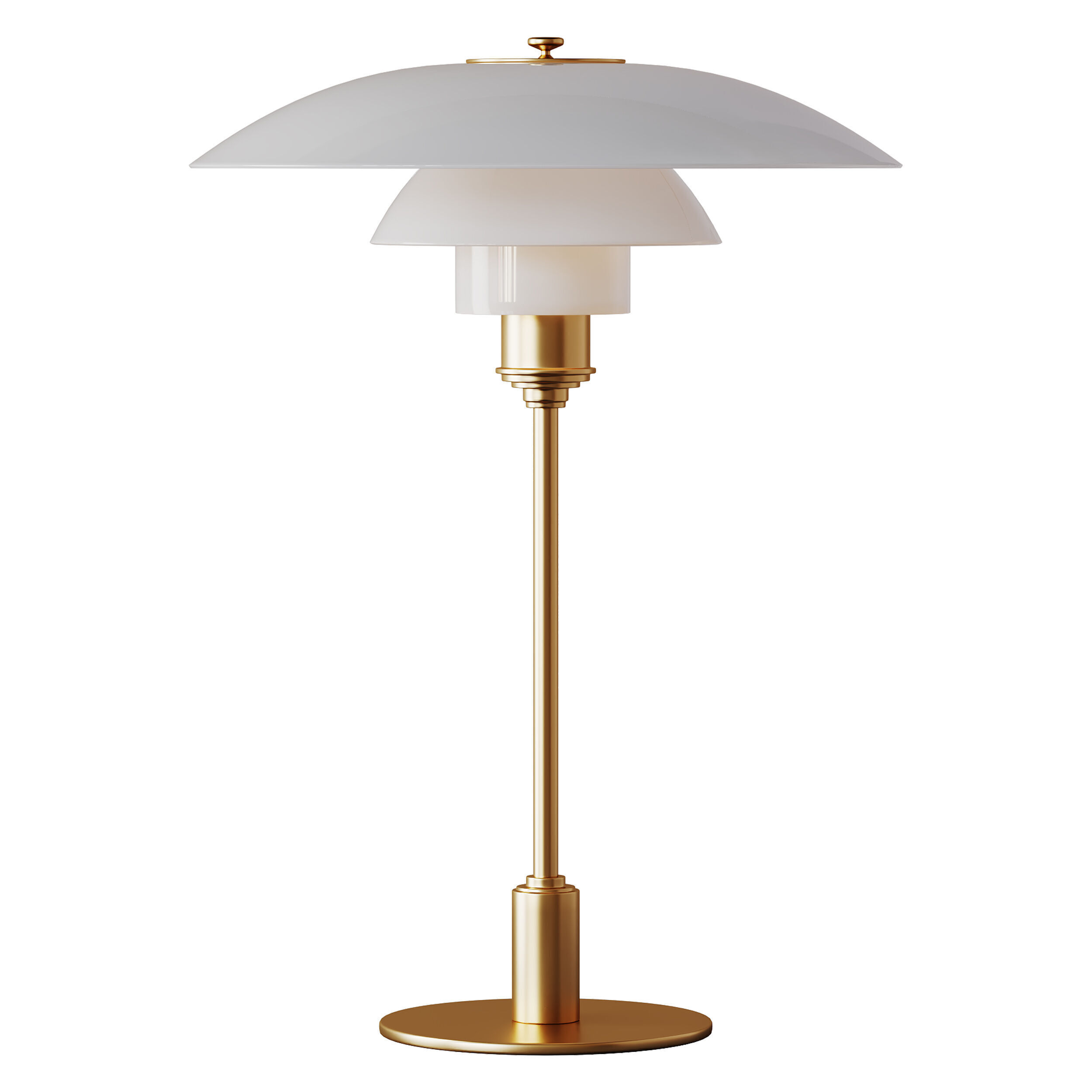 Grote tafellamp PH mondgeblazen 3D model_1