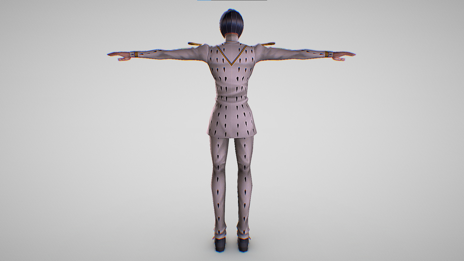 Bruno Bucciarati - Jojo Bizarre Adventure - Diamond Records Low-poly 3D model_3