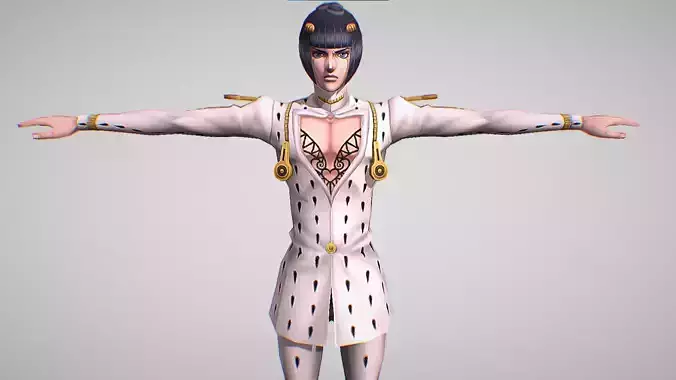 Bruno Bucciarati - Jojo Bizarre Adventure - Diamond Records Low-poly 3D model Bruno Bucciarati - Jojo Bizarre Adventure - Diamond Records Low-poly 3D model