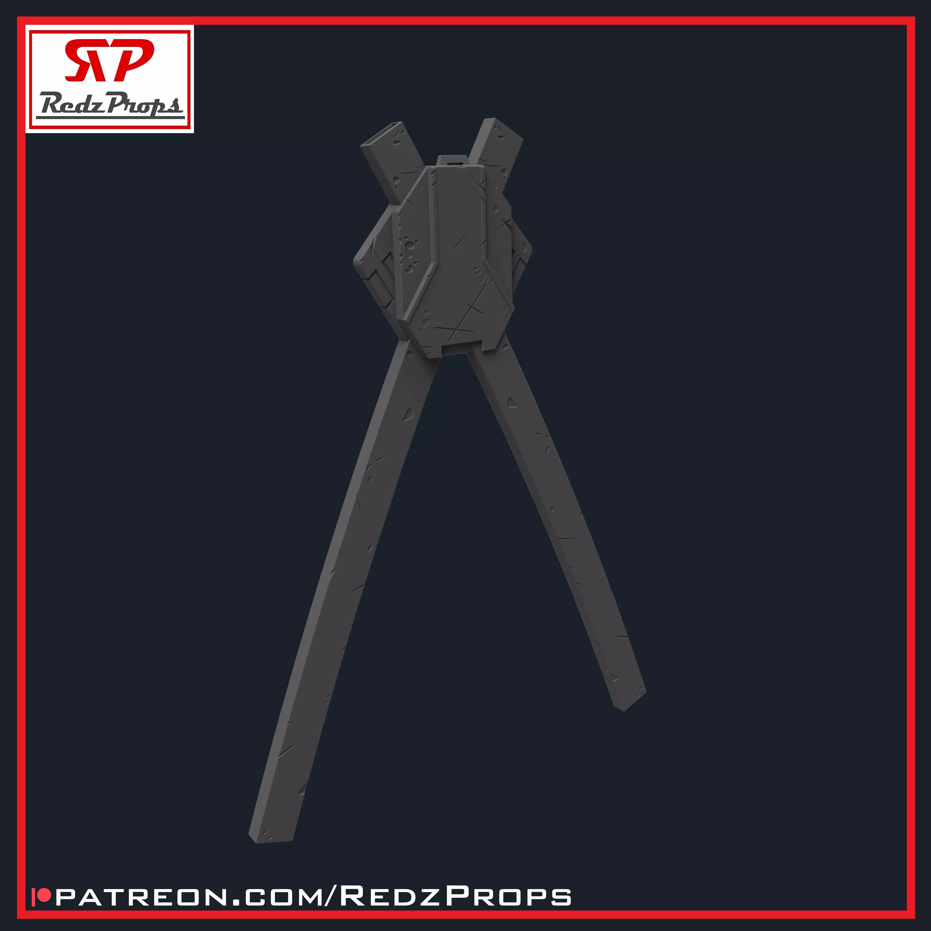 Deadpool 2 Katana Sheath Cosplay Prop 3D print model_0