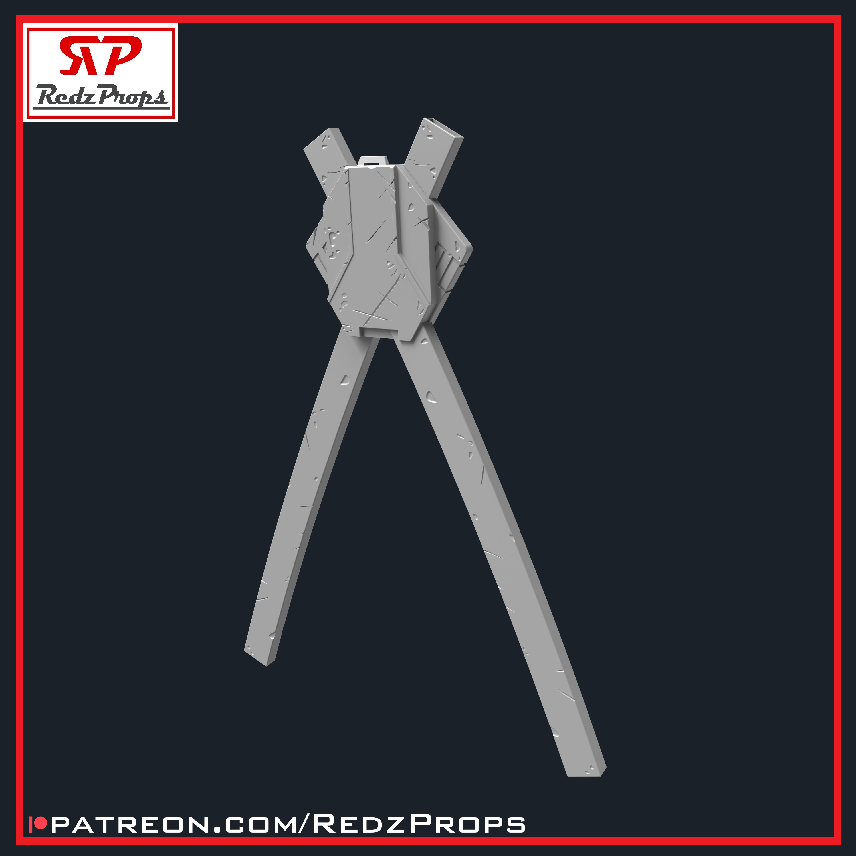 Deadpool 2 Katana Sheath Cosplay Prop 3D print model_5