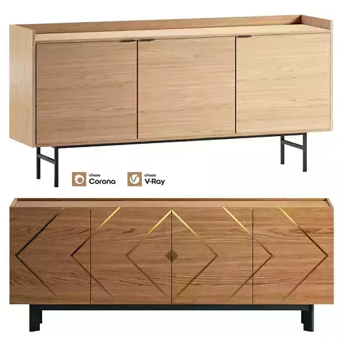 Sideboard Set 1 3D model