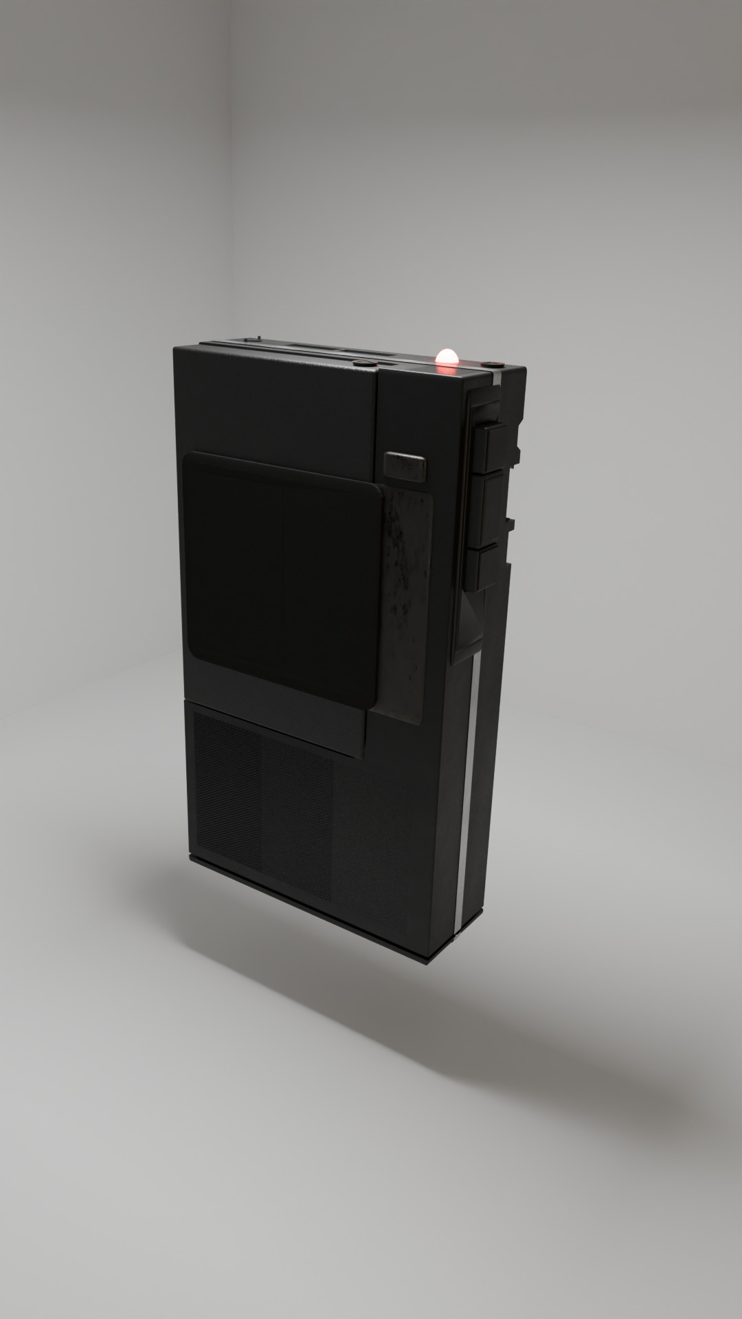 Radio Tape 3D model_2