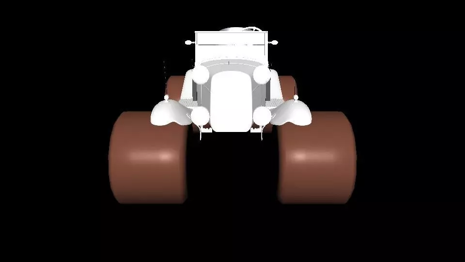 vintage car model Free 3D model