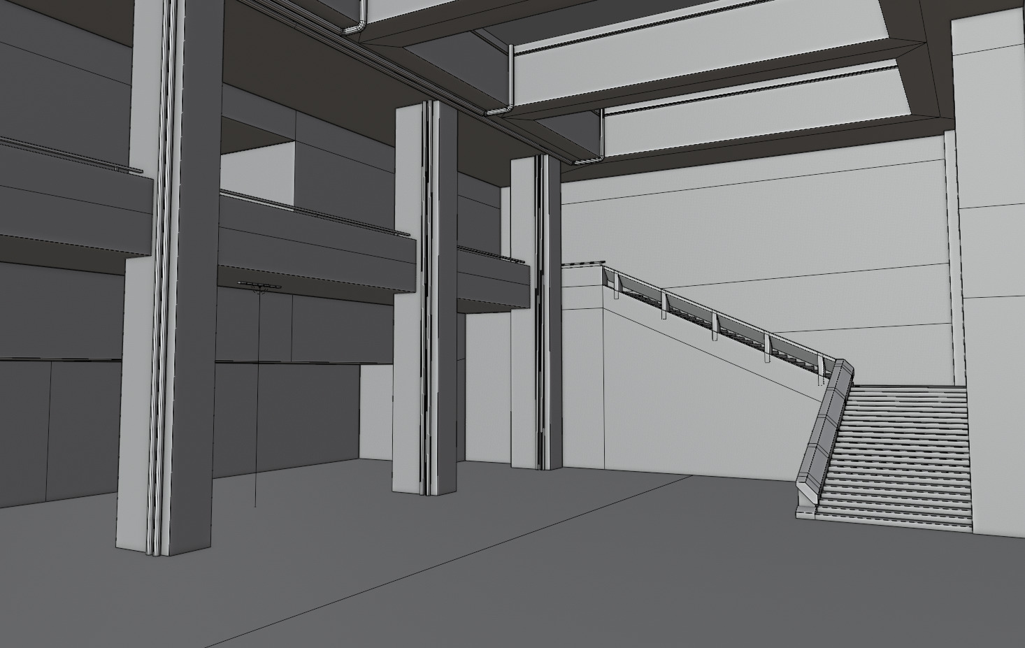 VR Room  Low-poly 3D model_7