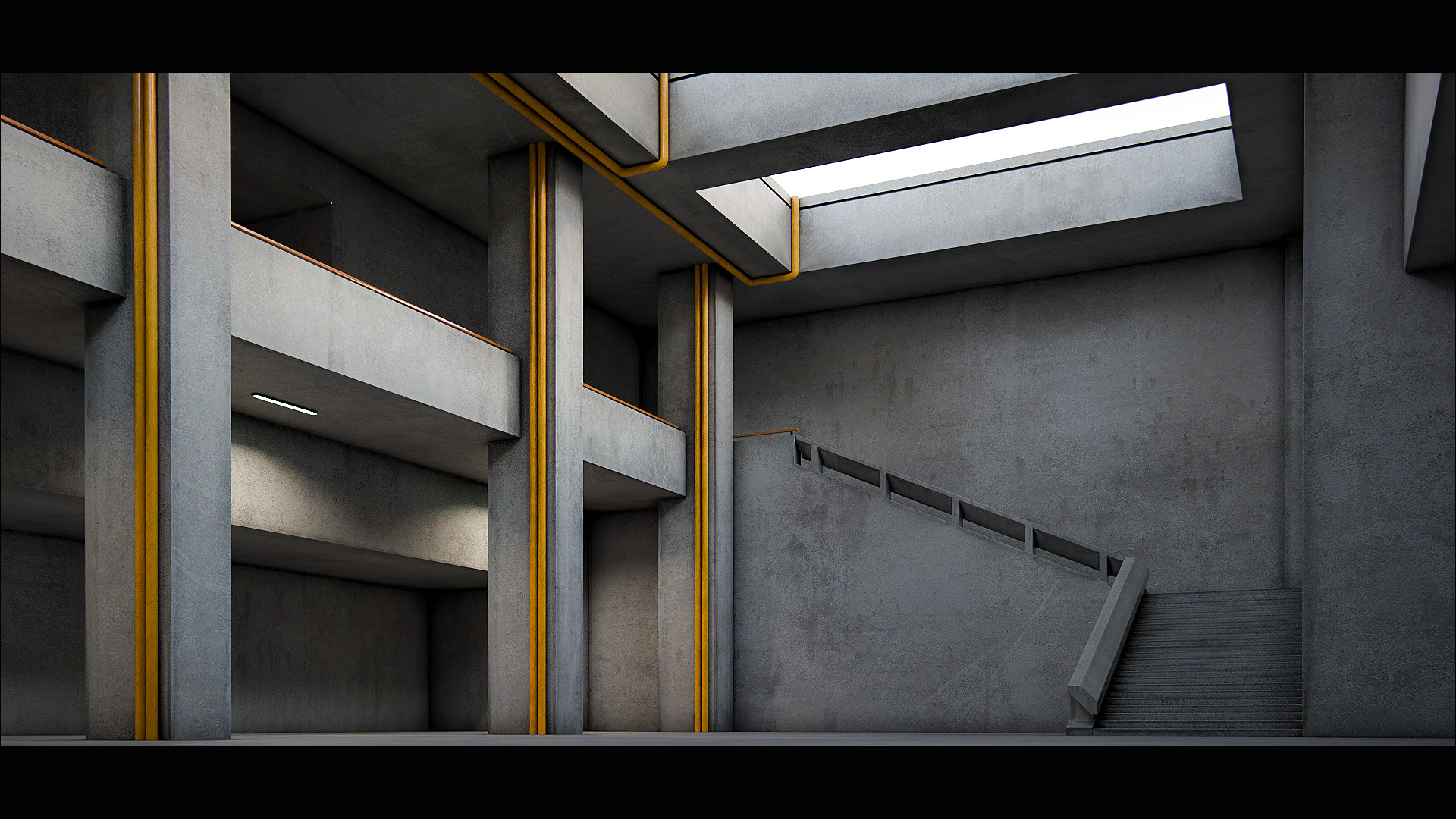 VR Room  Low-poly 3D model_2