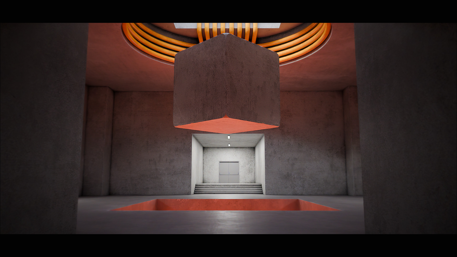 VR Room  Low-poly 3D model_3