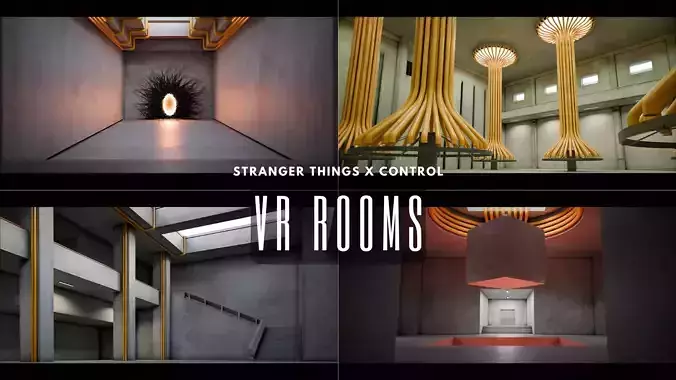 VR Room  Low-poly 3D model