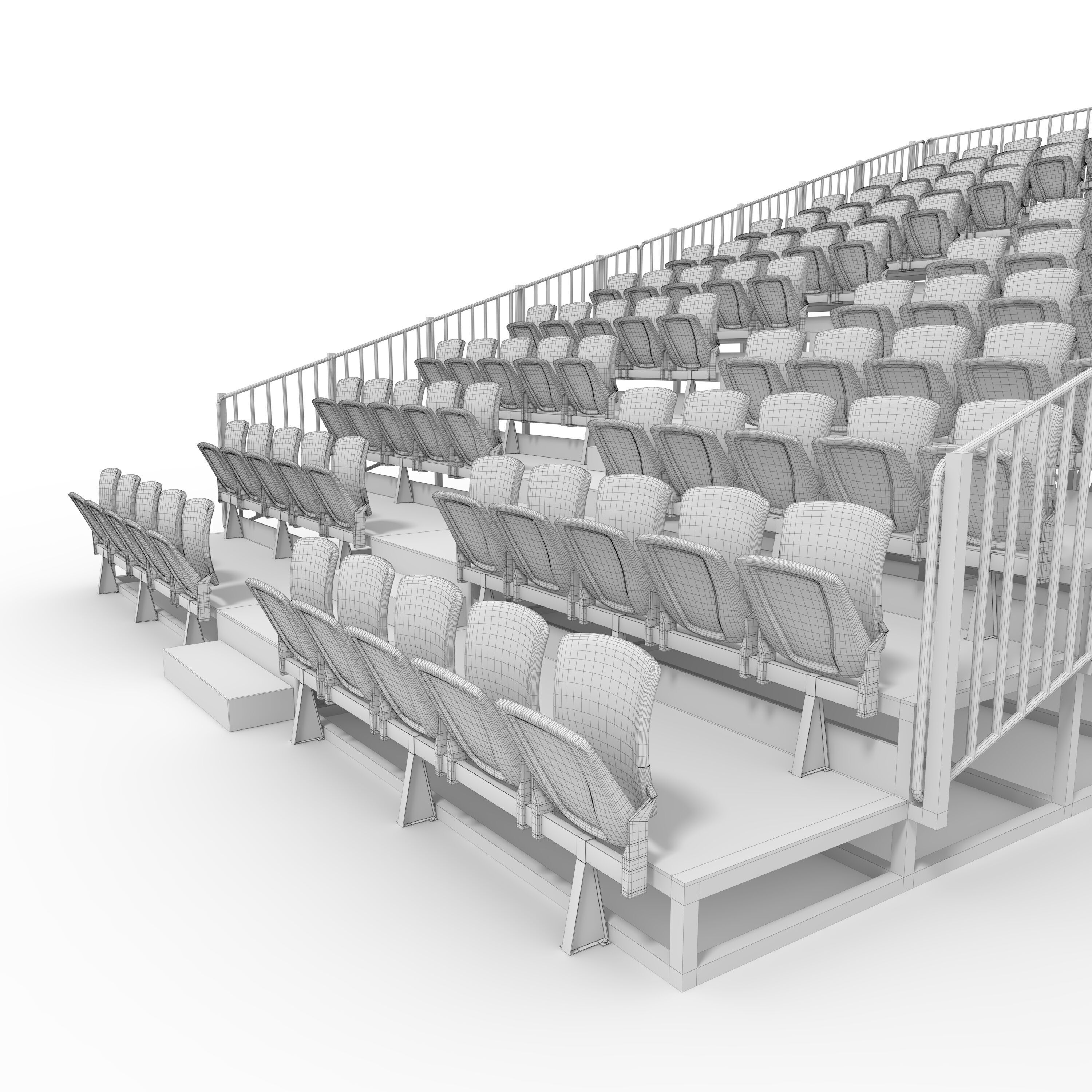 Bleachers 34 3D model_21