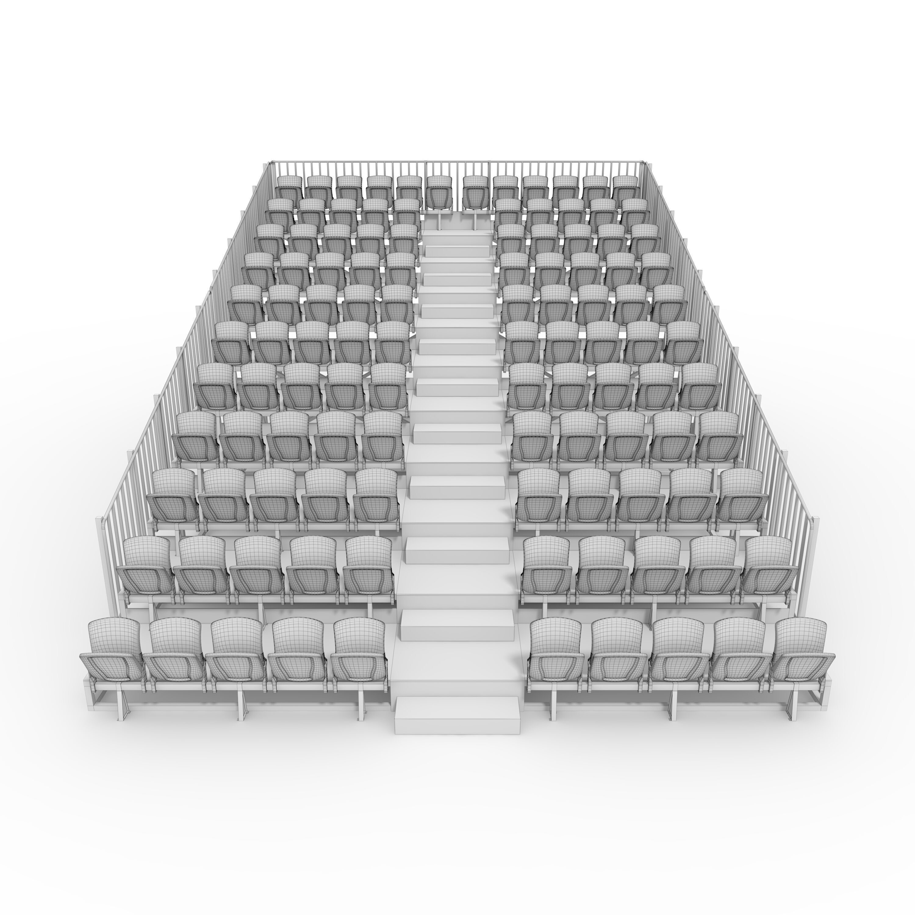 Bleachers 34 3D model_3