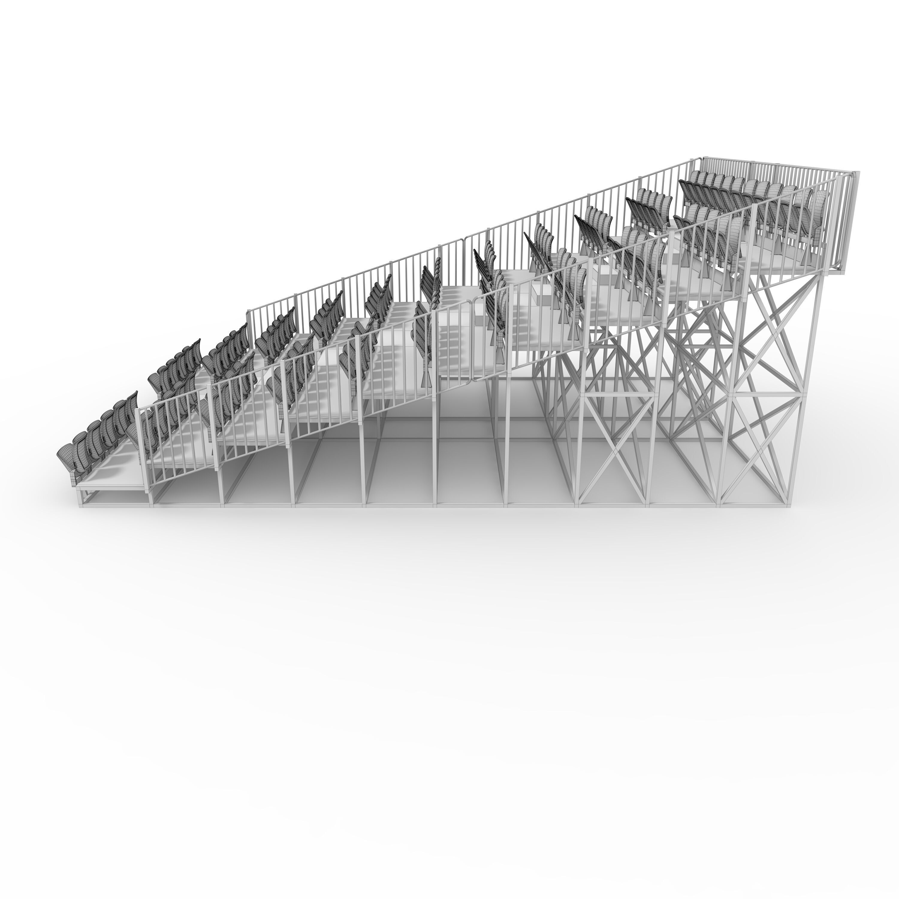 Bleachers 34 3D model_5