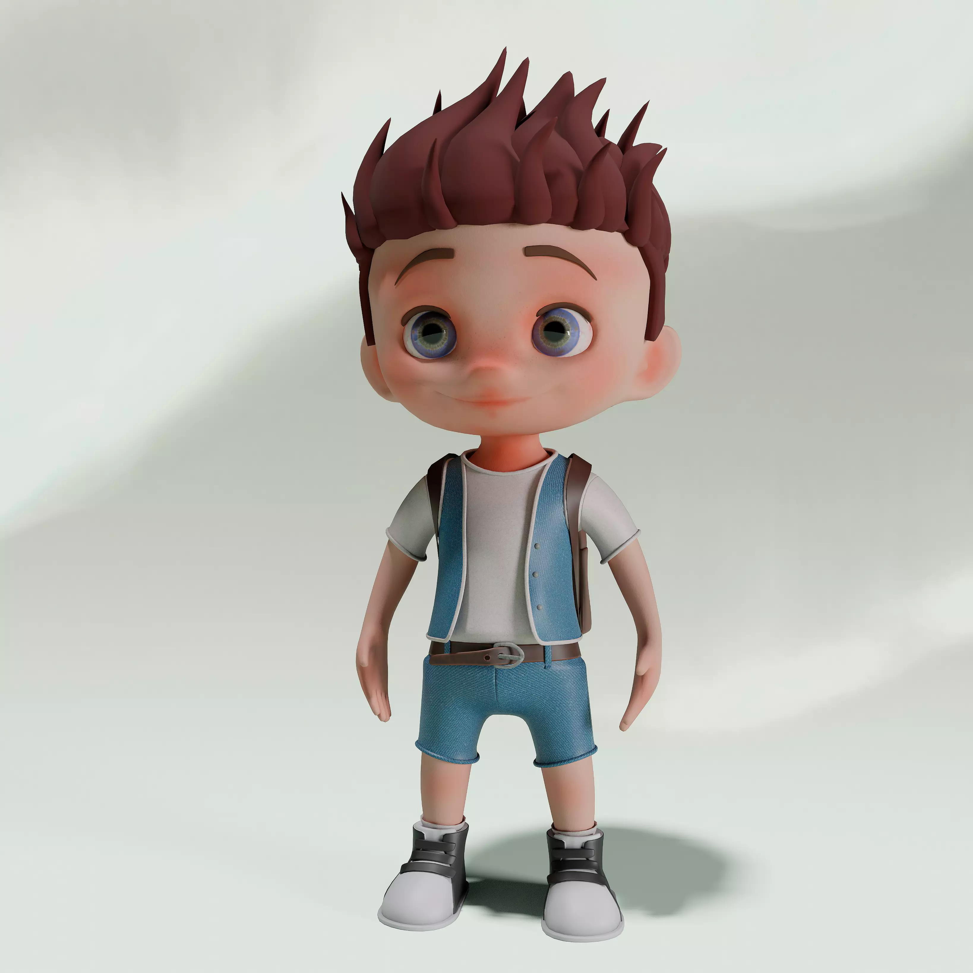 Cartoon Character 3D Model  3D model_0