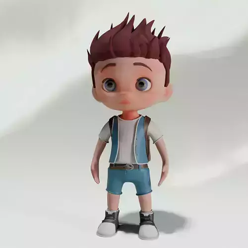 Cartoon Character 3D Model 