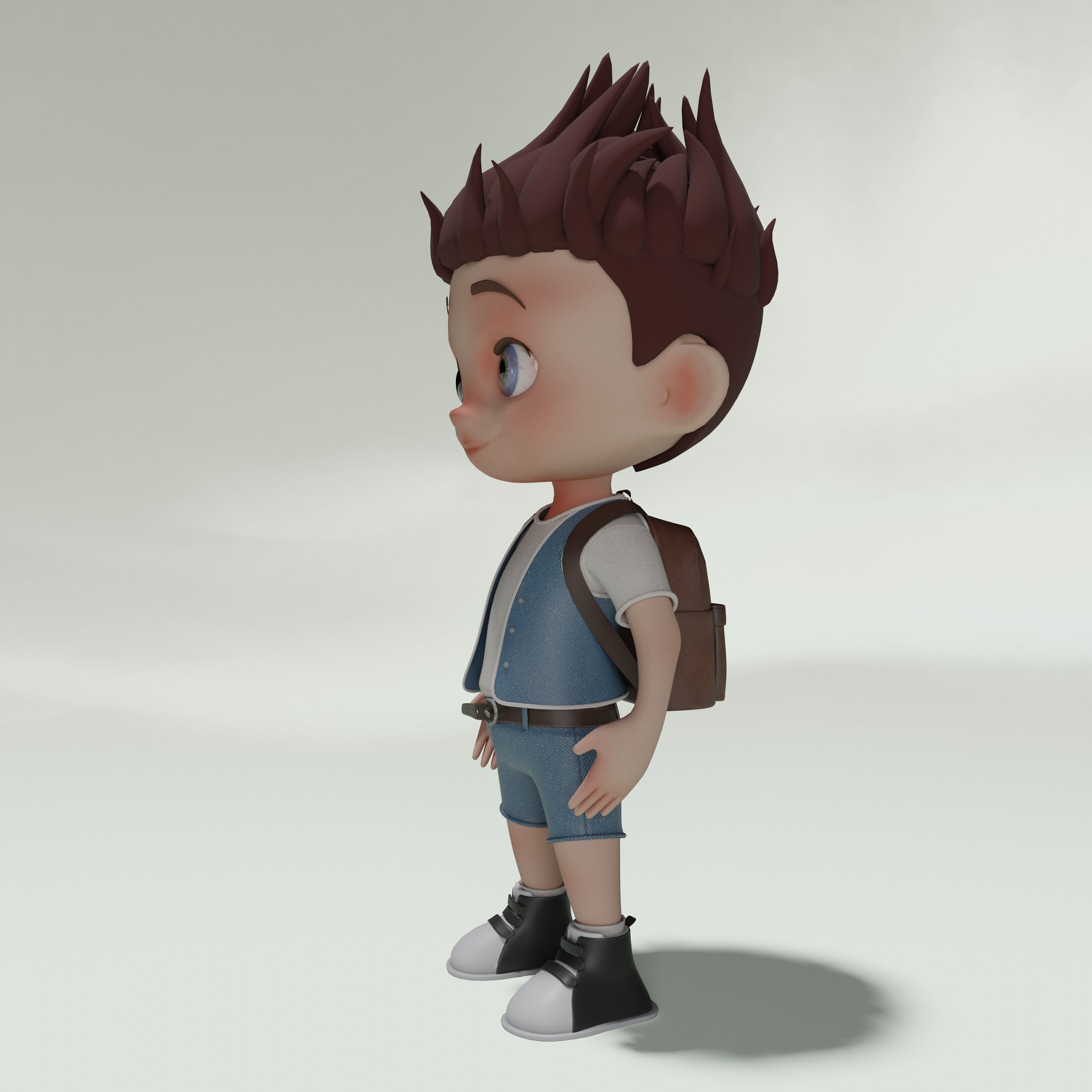 Cartoon Character 3D Model  3D model_1