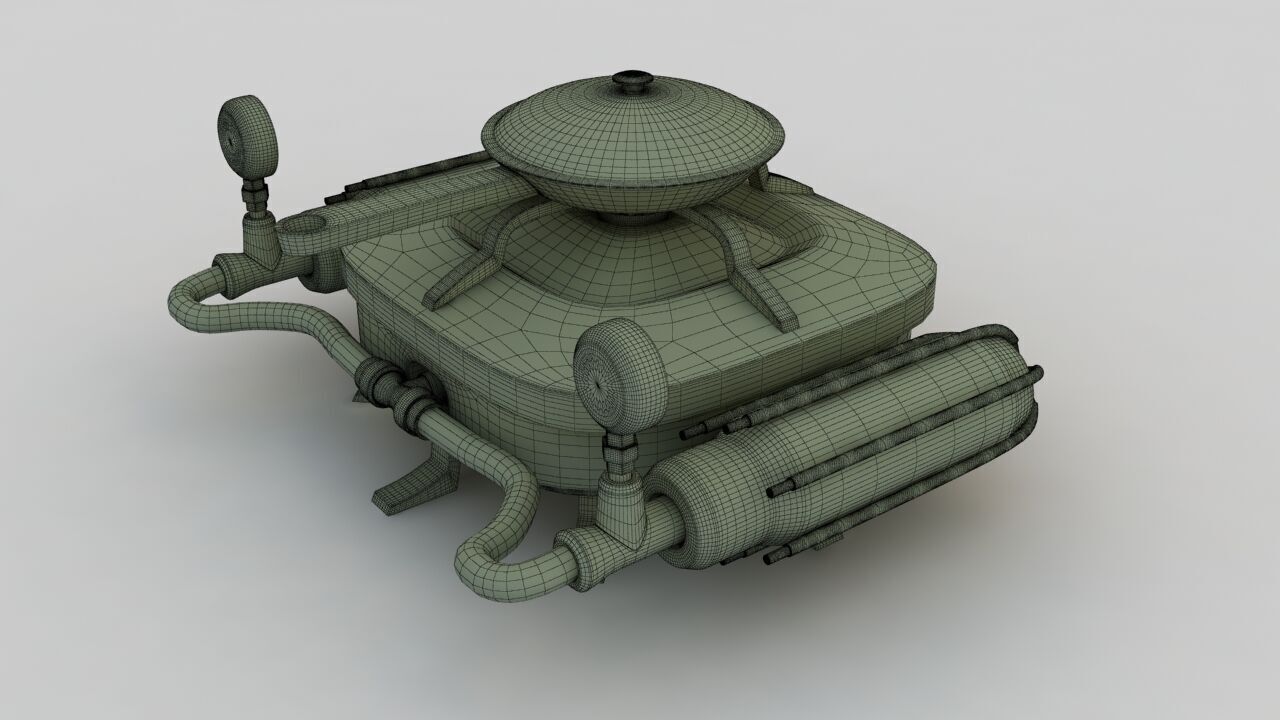 Portable Gas Burner 3D model_26