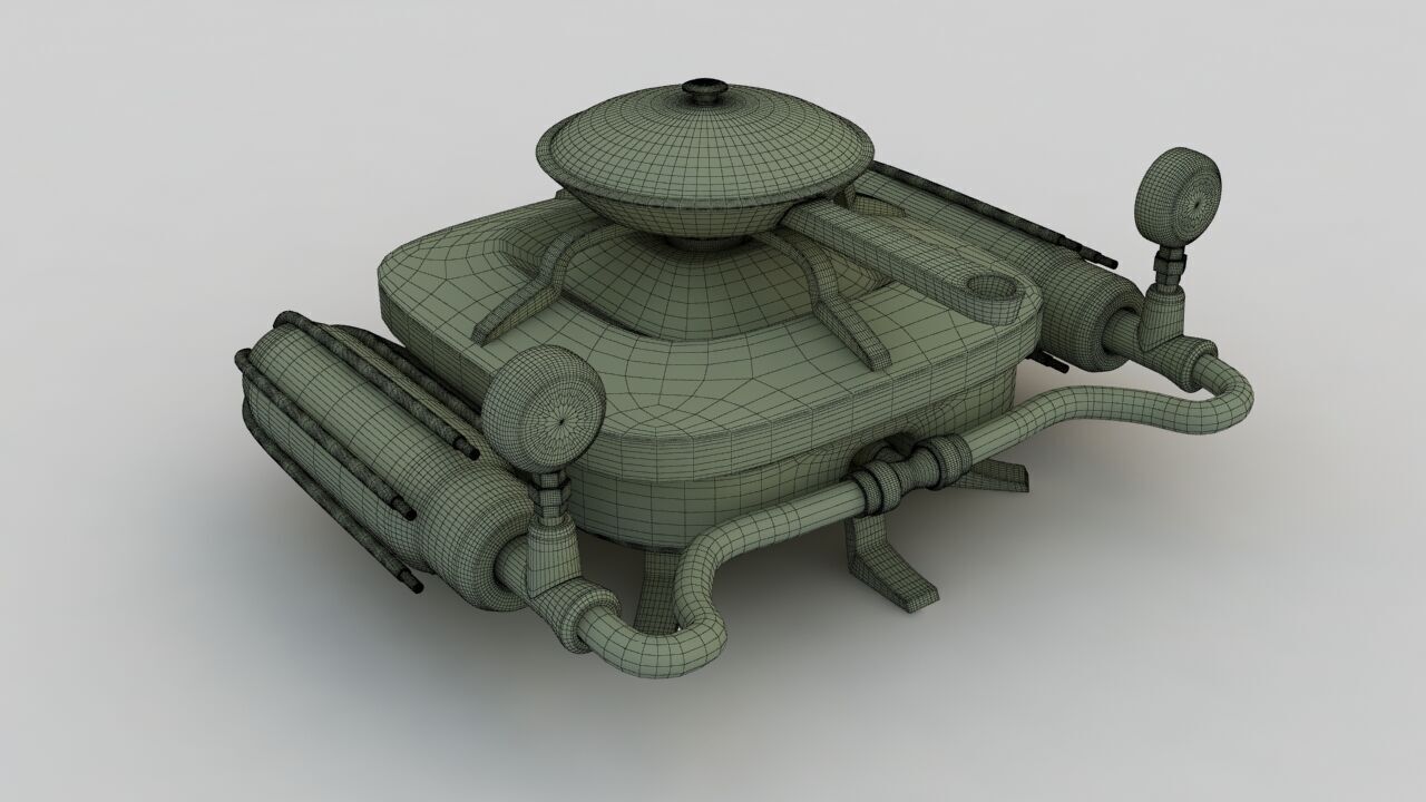 Portable Gas Burner 3D model_23