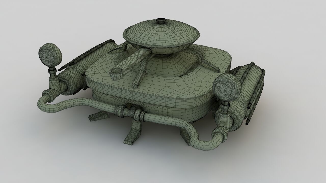 Portable Gas Burner 3D model_25