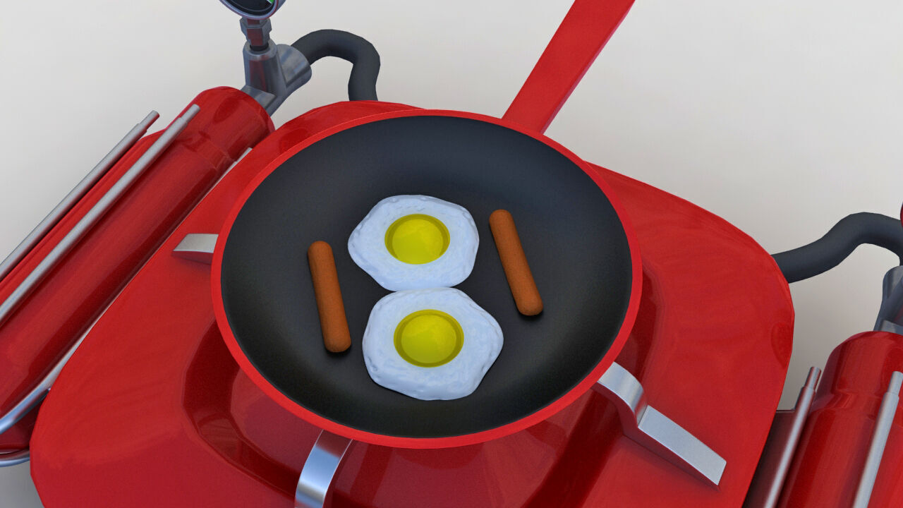 Portable Gas Burner 3D model_15