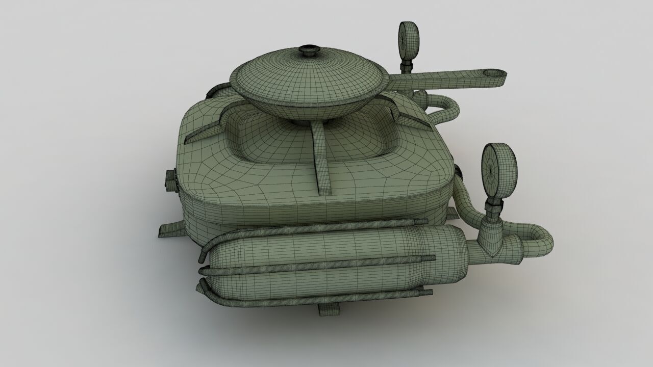 Portable Gas Burner 3D model_21