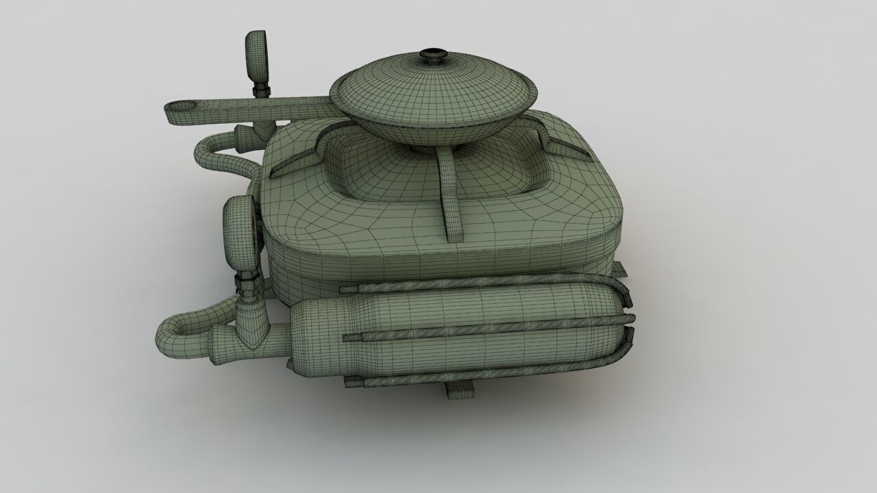 Portable Gas Burner 3D model_27