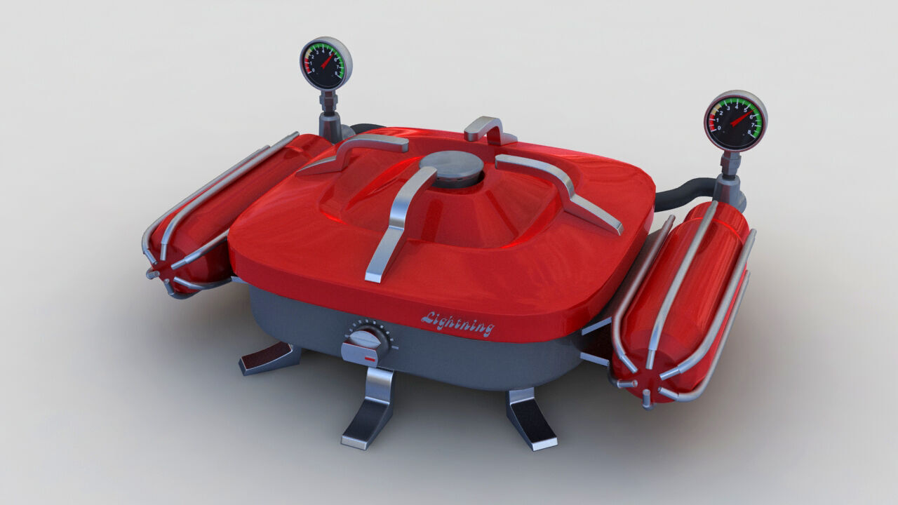 Portable Gas Burner 3D model_13