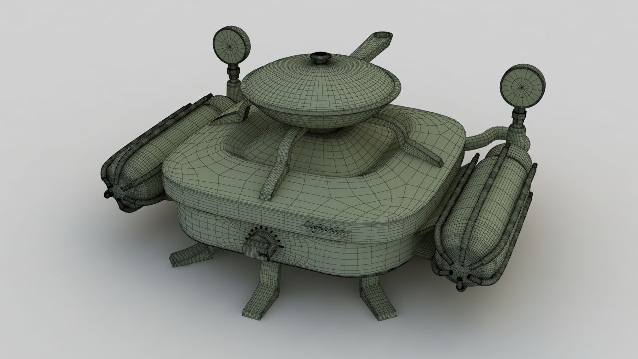 Portable Gas Burner 3D model_19