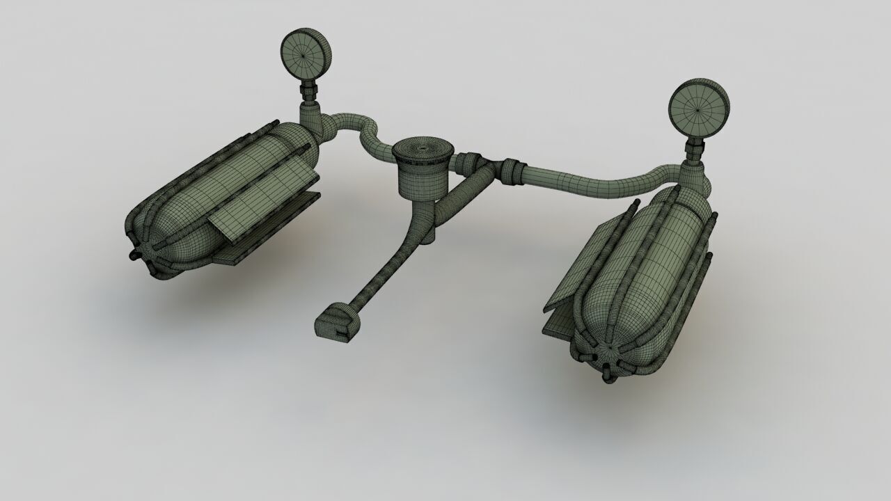 Portable Gas Burner 3D model_33