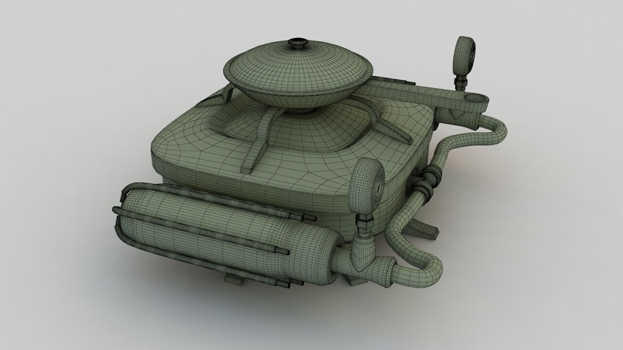 Portable Gas Burner 3D model_22