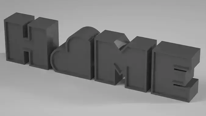 Home Ornamental Letters with Heart