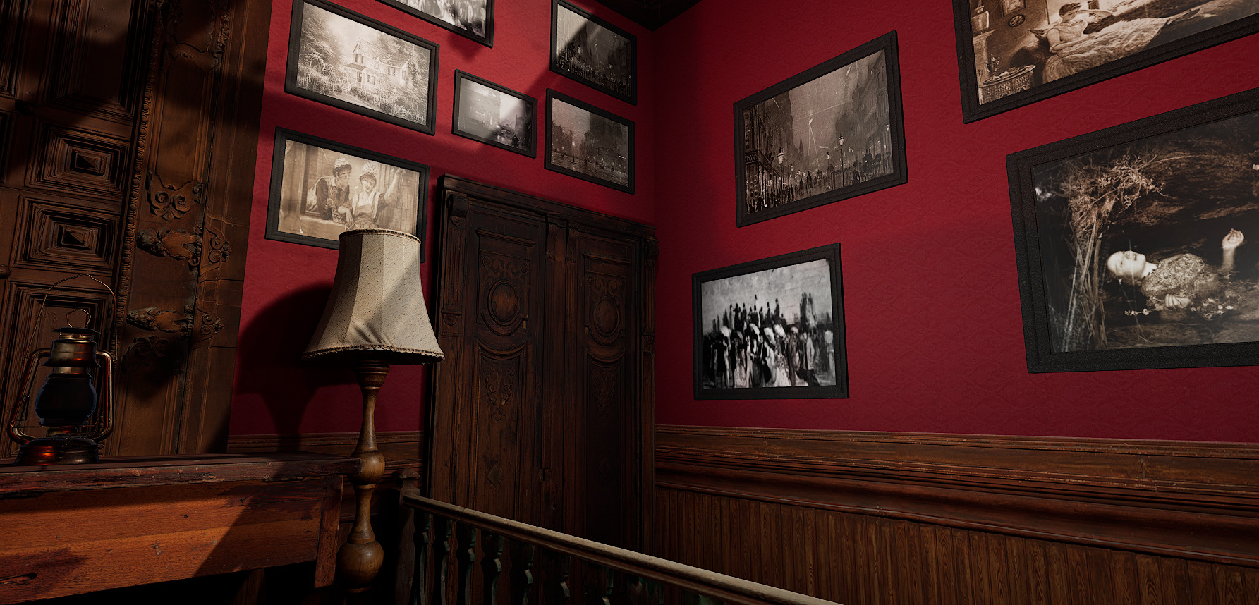 Vintage Victorian Cozy Castle Bedroom 3D model_31