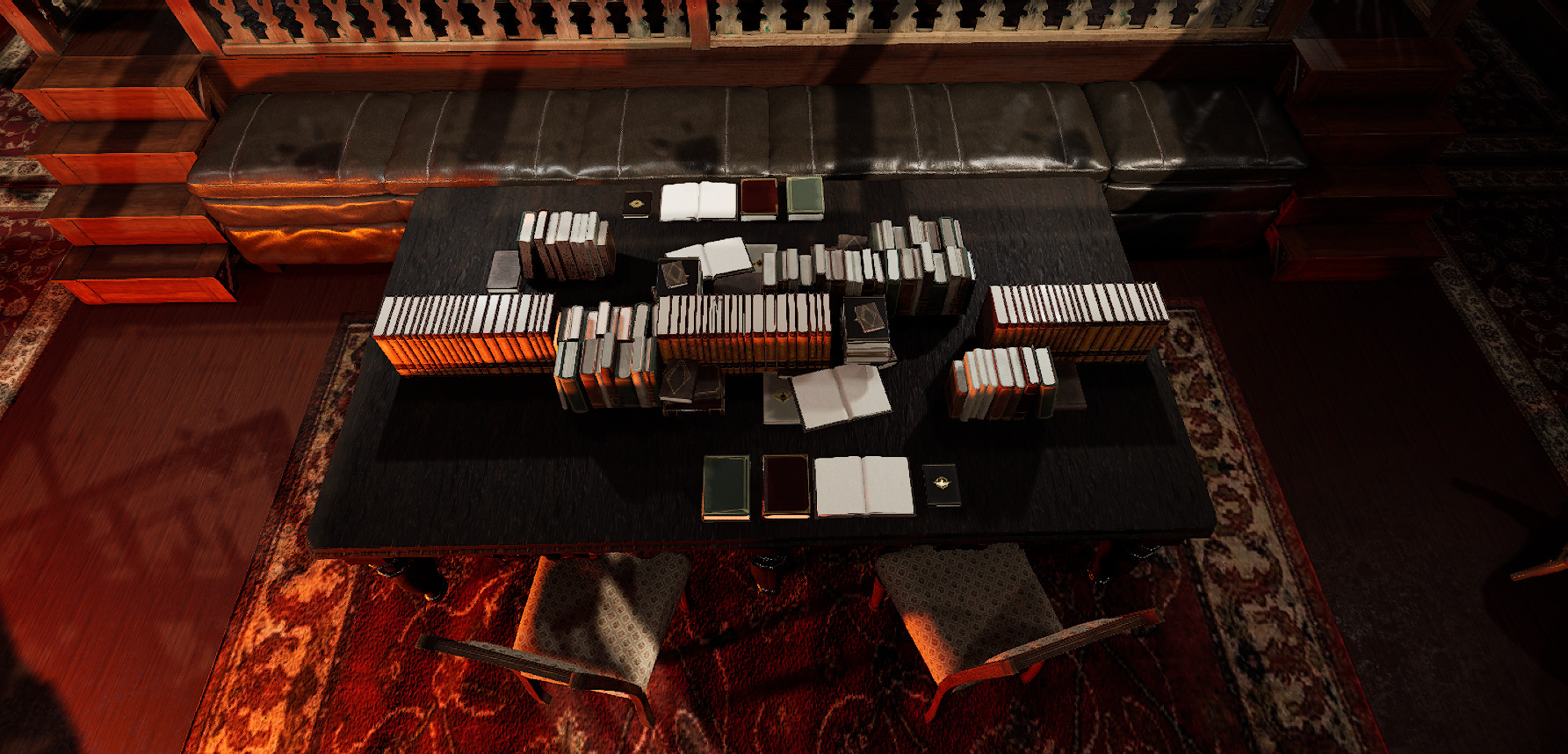 Vintage Victorian Cozy Castle Bedroom 3D model_25