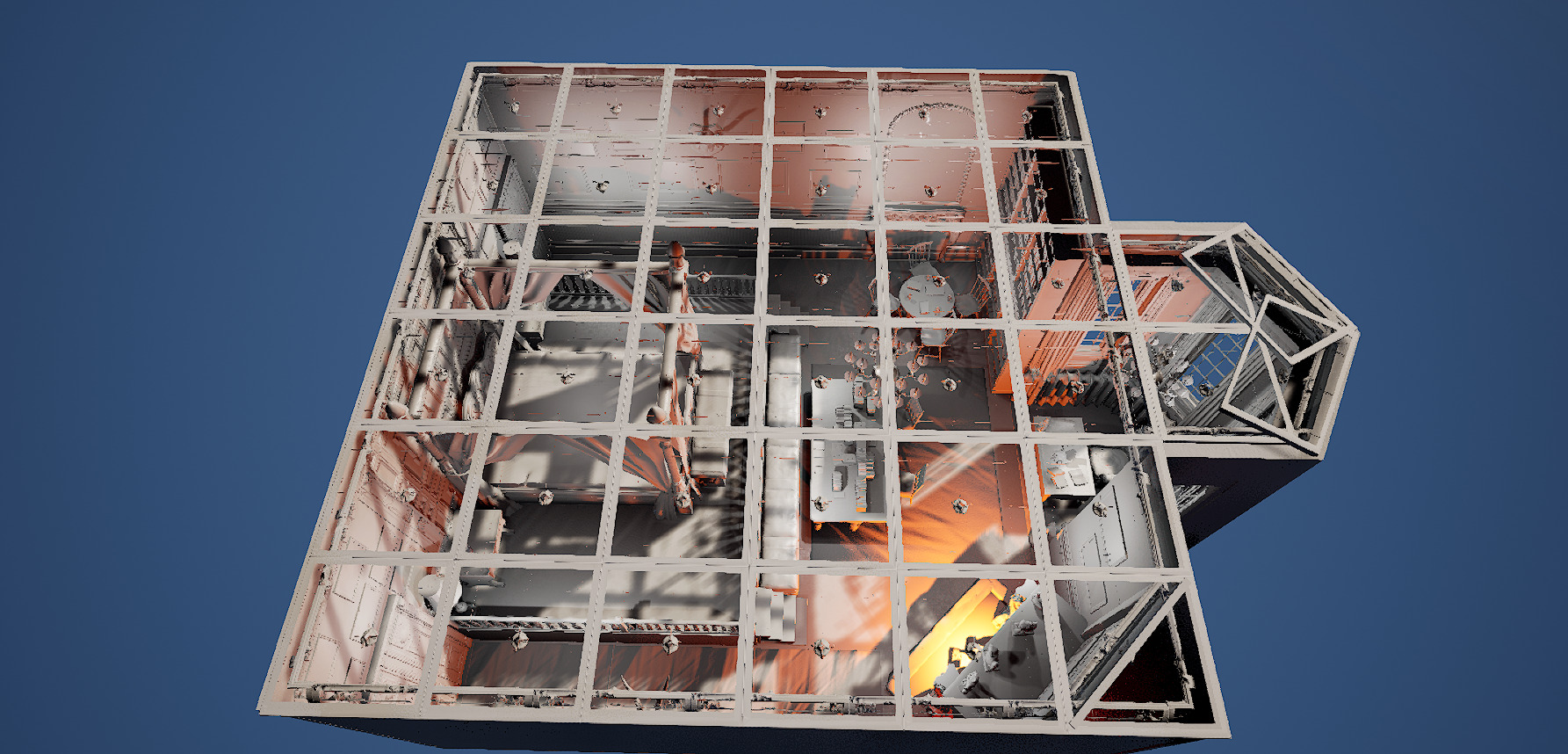 Vintage Victorian Cozy Castle Bedroom 3D model_36