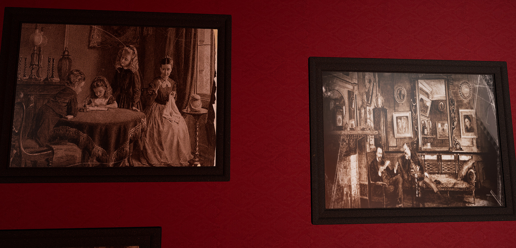 Vintage Victorian Cozy Castle Bedroom 3D model_33