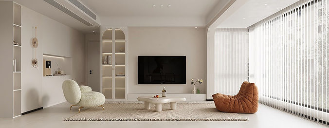 Modern living room 3D model