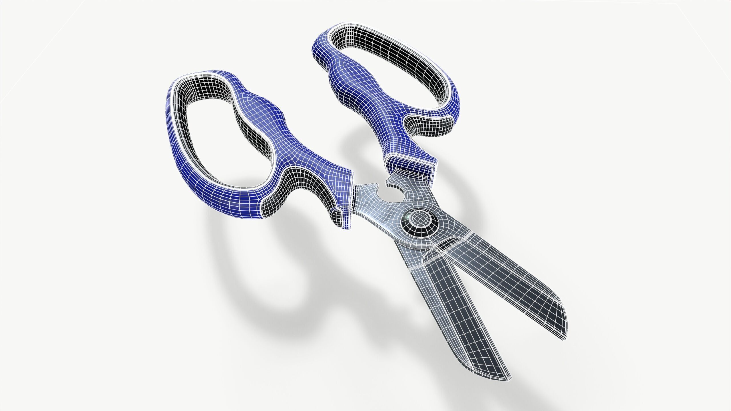 garden shears Low-poly 3D model_7